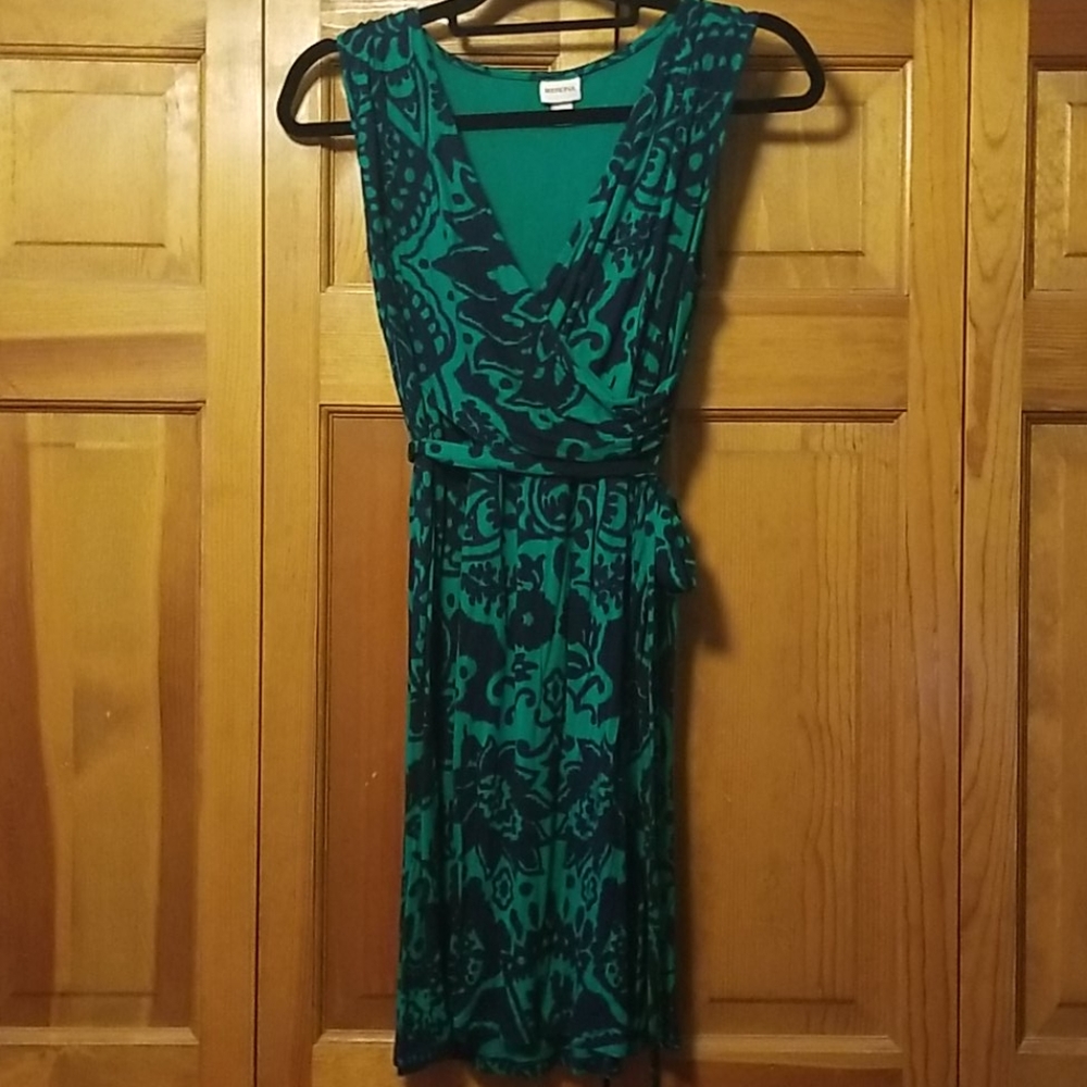 Merona Dress Blue and Green size Small
